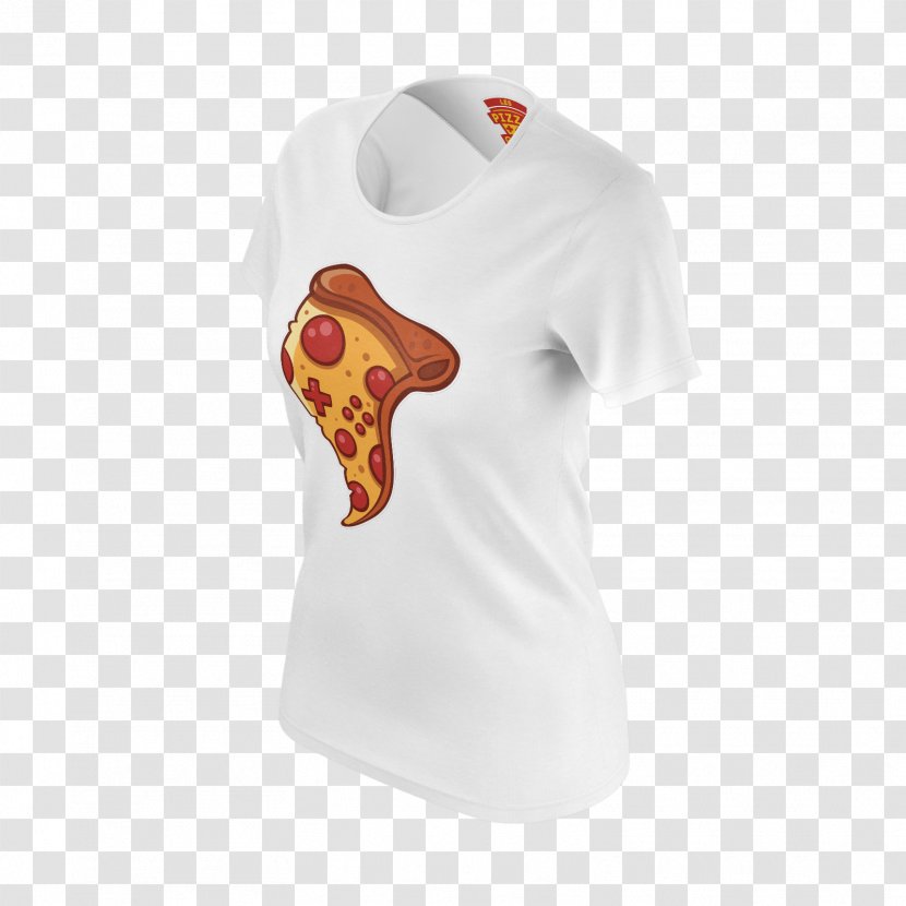 Printed T-shirt Les Pizza Guys Jersey - White - For Girls Transparent PNG