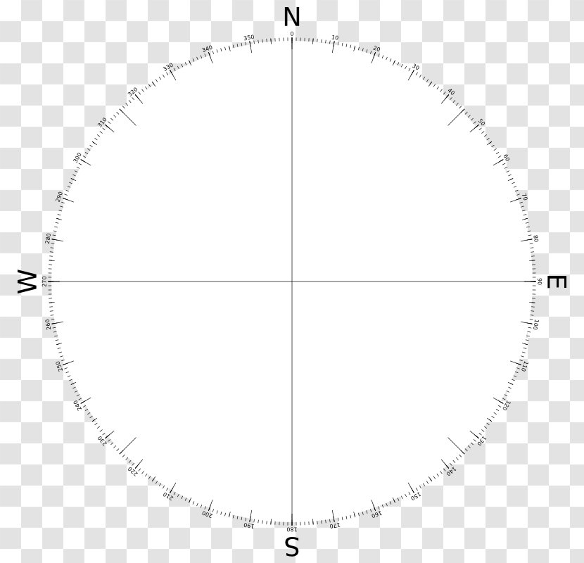 Circle Area Angle Font - Symmetry - Compass Rose Picture Transparent PNG