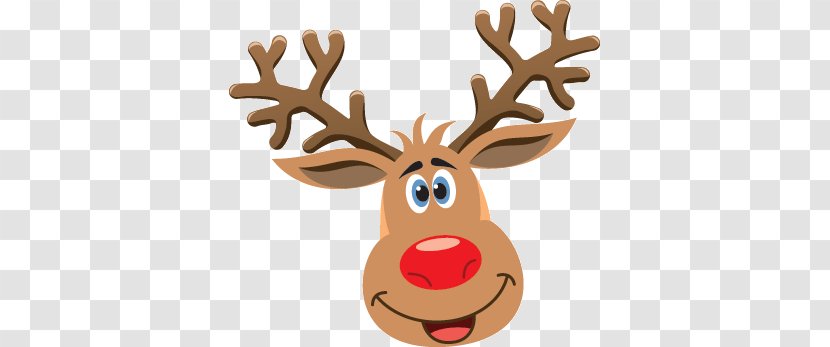 Reindeer Rudolph Drawing Clip Art - Deer Transparent PNG