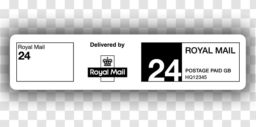 Heathrow Worldwide Distribution Centre Royal Mail Label Sticker - Tracking Number - Postage Paid Transparent PNG