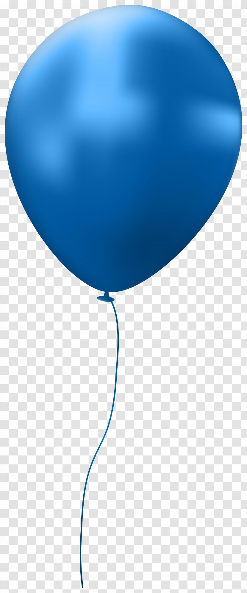 Qualatex Latex Balloon Image Clip Art - Electric Blue - Single Illustration Transparent PNG