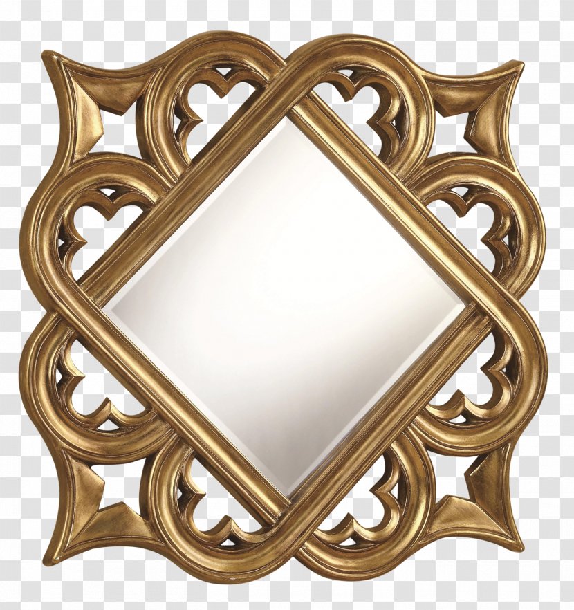Mirror Picture Frames Decorative Arts Gold Wall - Room Transparent PNG