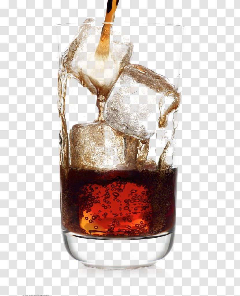 Coca-Cola Soft Drink Liqueur Junk Food - Black Russian - Ice Transparent PNG