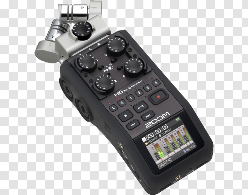 Microphone Zoom Corporation H4n Handy Recorder H2 Digital Recording Transparent PNG