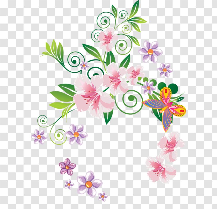 Floral Design Cut Flowers Pattern - Flower Transparent PNG