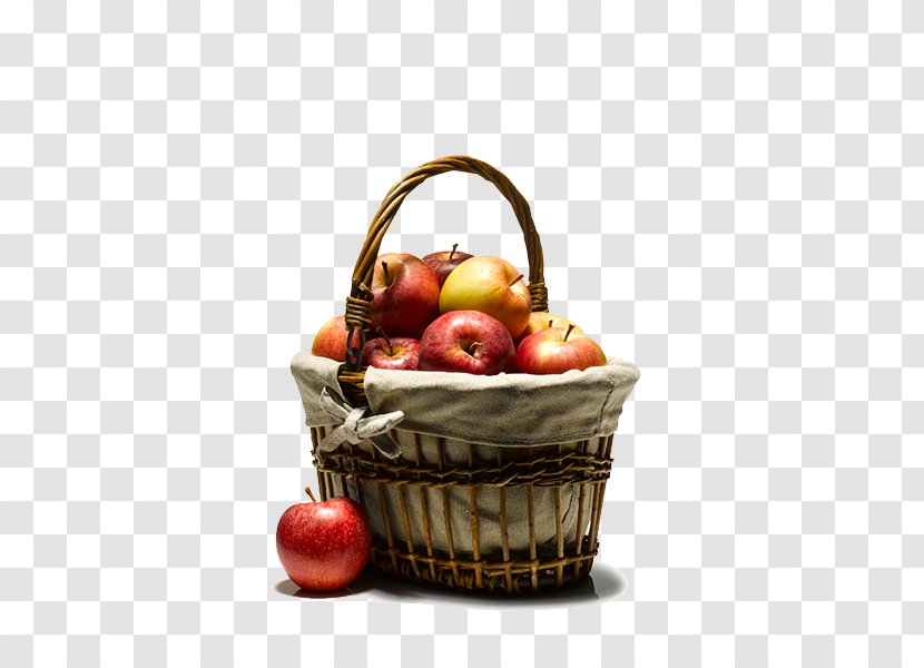 The Basket Of Apples Bamboe - Apple Transparent PNG
