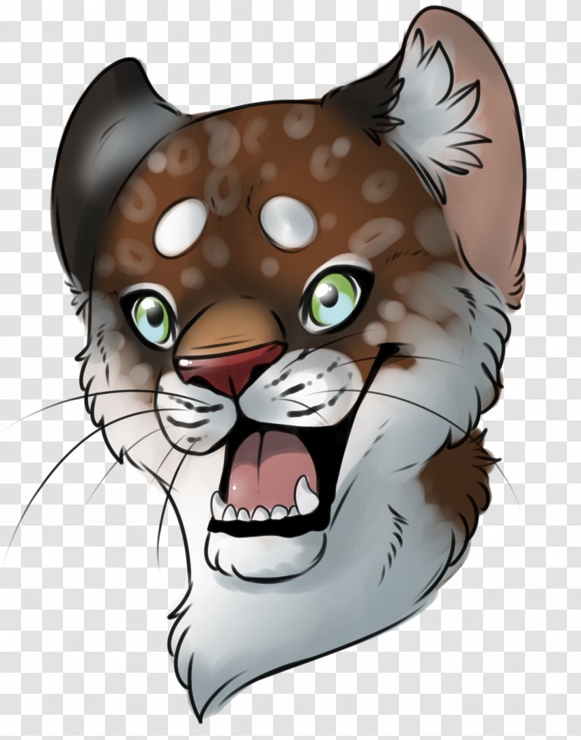 Cat Tiger Whiskers Mammal Roar - Watercolor - T Transparent PNG