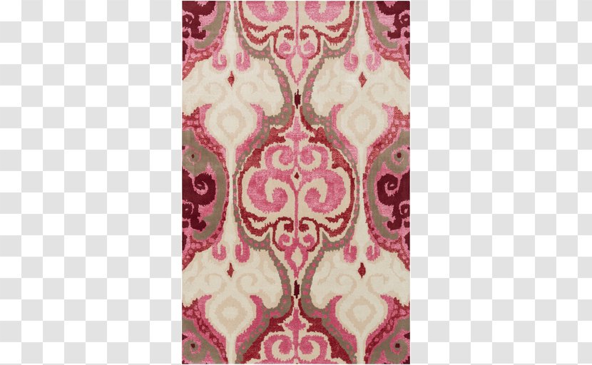 Ikat Carpet Textile Arts Suzani - Woven Fabric Transparent PNG