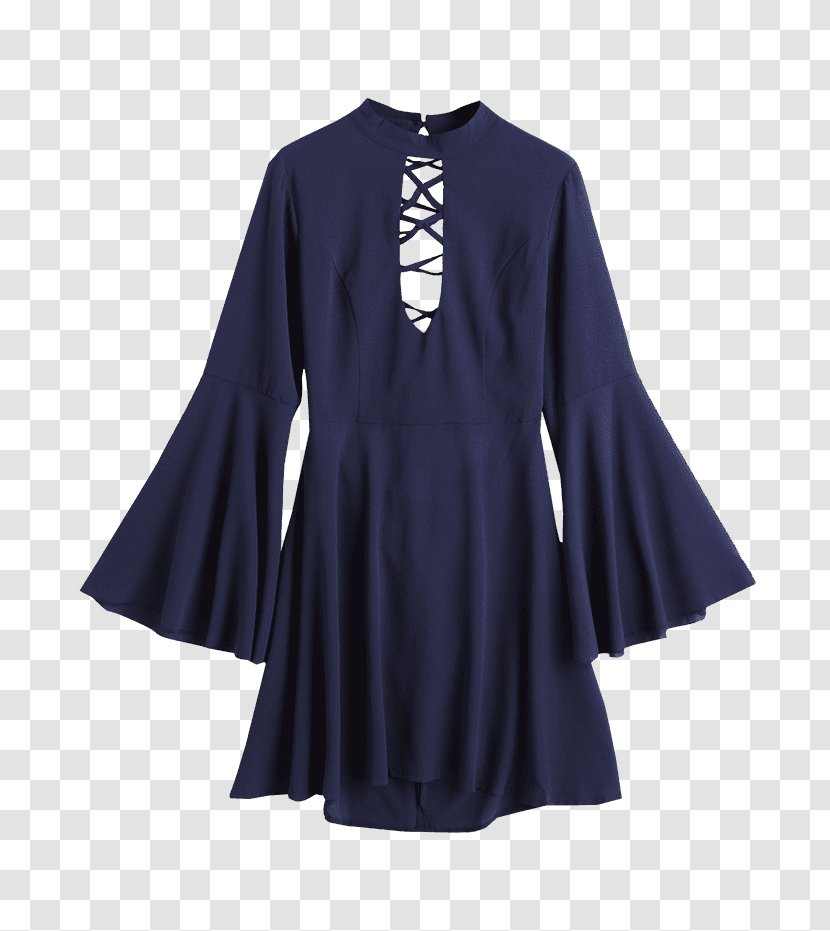 Sleeve Dress Blouse Outerwear Neck Transparent PNG