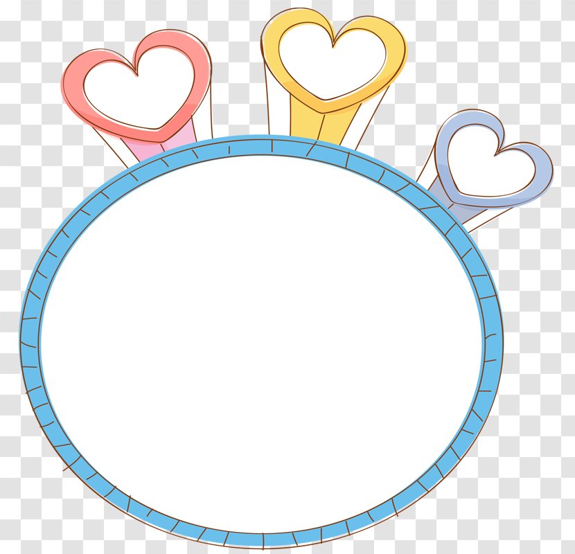 Paper Heart Text Box - Love Frame Transparent PNG