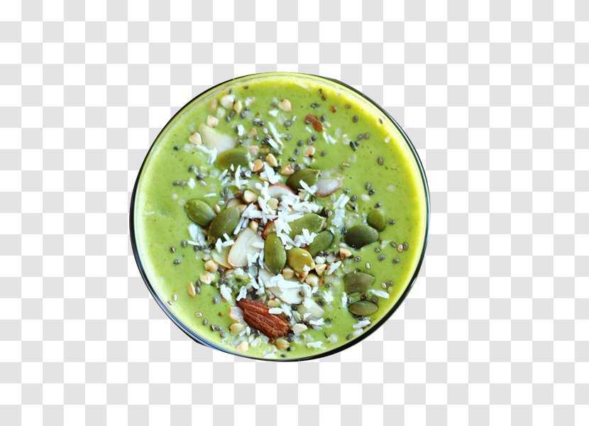 Smoothie Vegetarian Cuisine Almond Milk Congee - Condiment - Dried Green Tea Porridge Transparent PNG