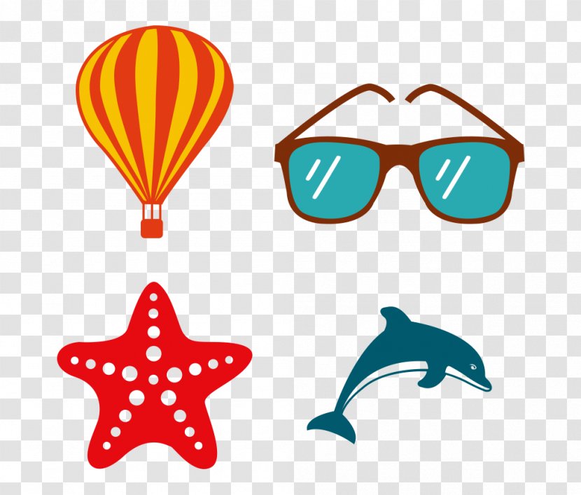 Derry Roe Park Resort Court Fairmont St Andrews Job - Sunglasses - Hand-painted Cartoon Balloon Shell Glasses Dolphin Transparent PNG