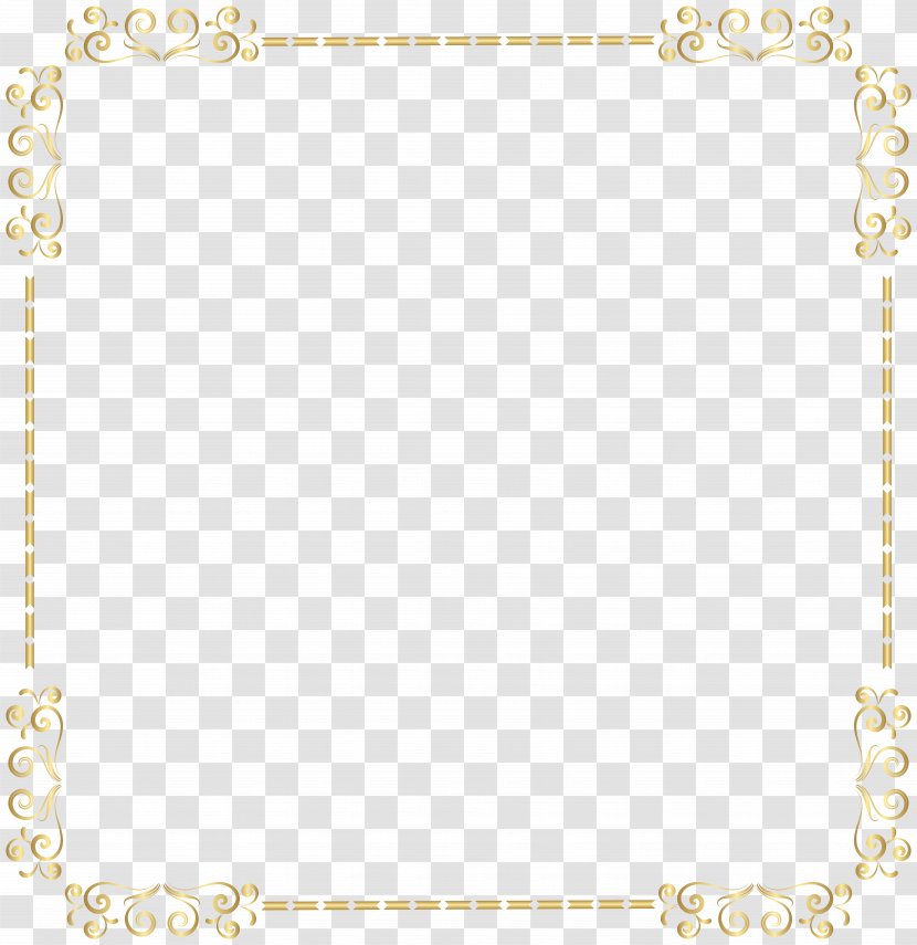 Yellow Area Pattern - Frame Border Transparent Clip Art Image Transparent PNG