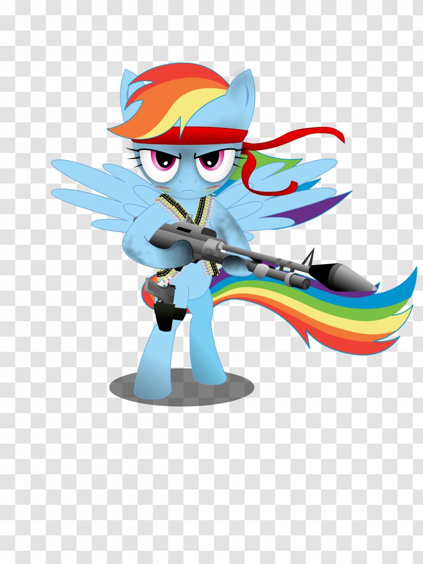 Rainbow Dash Artist Work Of Art - Figurine - M60 Machine Gun Transparent PNG