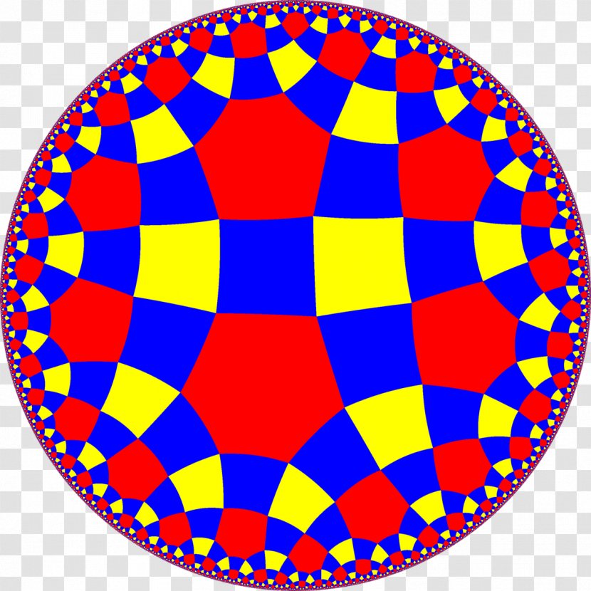 Circle Hexagonal Tiling Hyperbolic Geometry Tessellation Square Transparent PNG