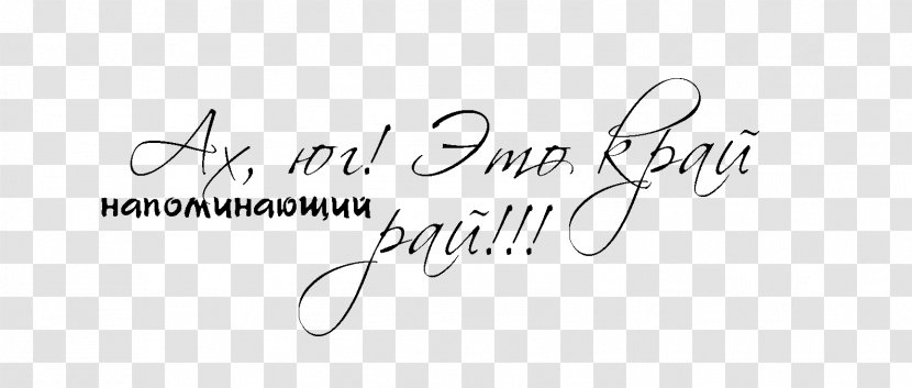 Calligraphy Handwriting Logo Font - White Transparent PNG