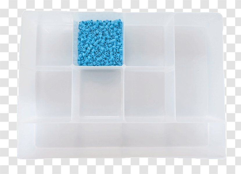 Plastic Rectangle - Blue - Beads Transparent PNG