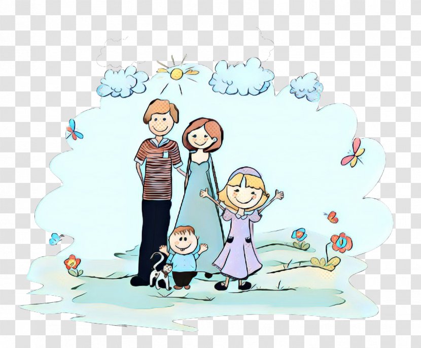 Parents Day Family - Drawing Cartoon Transparent PNG