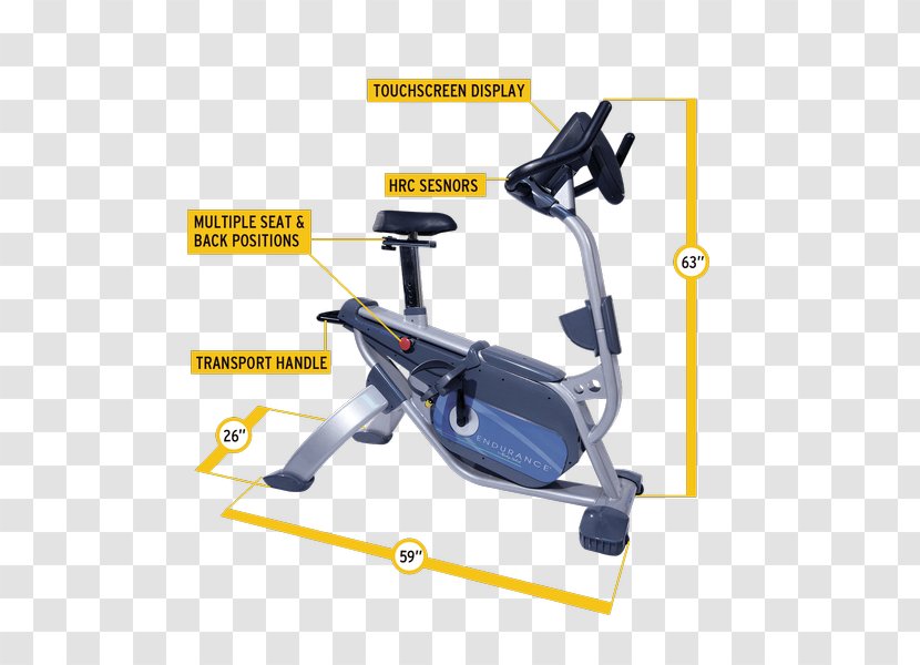 Exercise Machine Bikes Recumbent Bicycle - Strength Training Transparent PNG