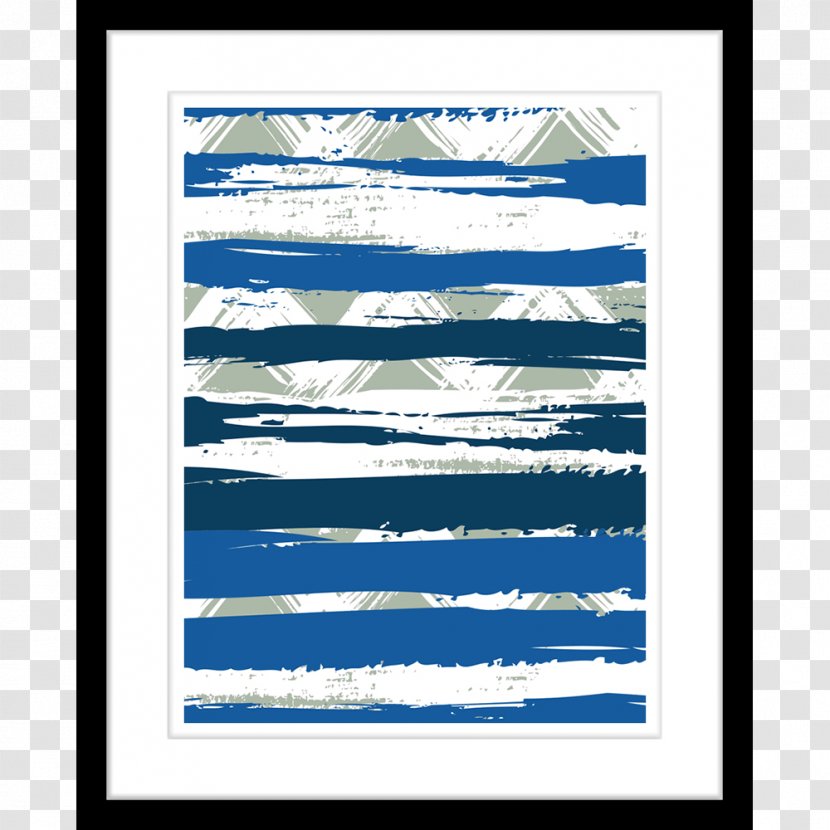 Cobalt Blue Sky Color - Brand - Zig Zag Frame Transparent PNG