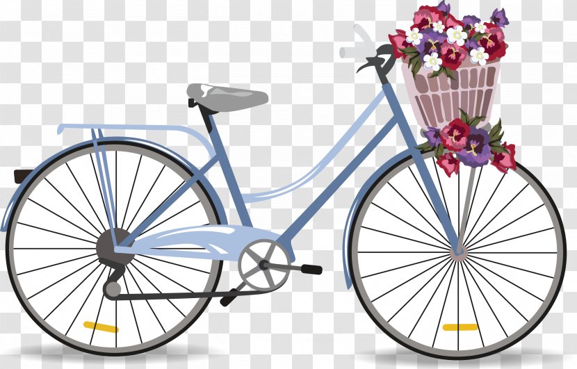 Bicycle Stock Illustration Royalty-free - Saddle - Purple Lady Bike Transparent PNG