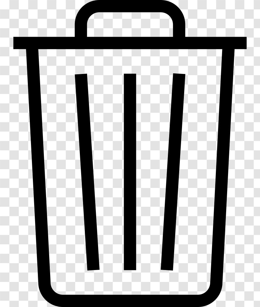 Rubbish Bins & Waste Paper Baskets Trash - Black And White - Apple Transparent PNG