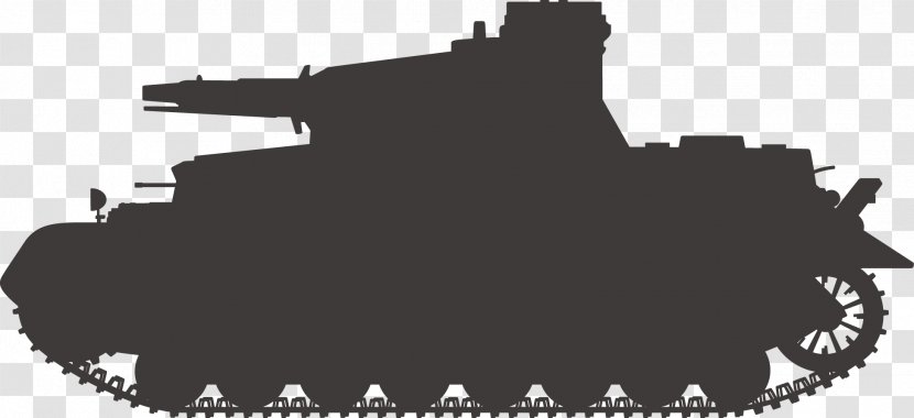 Panzer IV Tank Type 10 Silhouette 無人戦争2099 - Ha Transparent PNG