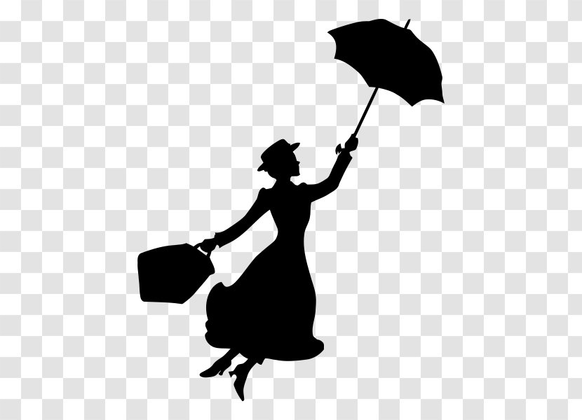 Bert Mary Poppins Silhouette Musical Theatre Stencil - P L Travers Transparent PNG