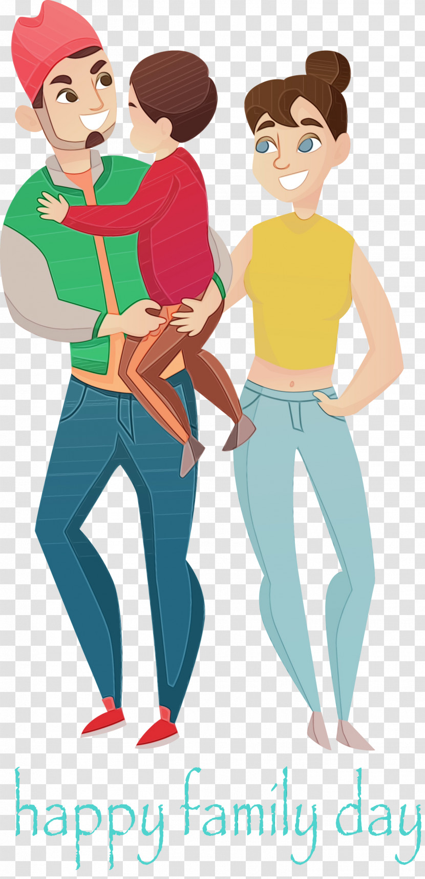 Cartoon Standing Fun Muscle Style Transparent PNG