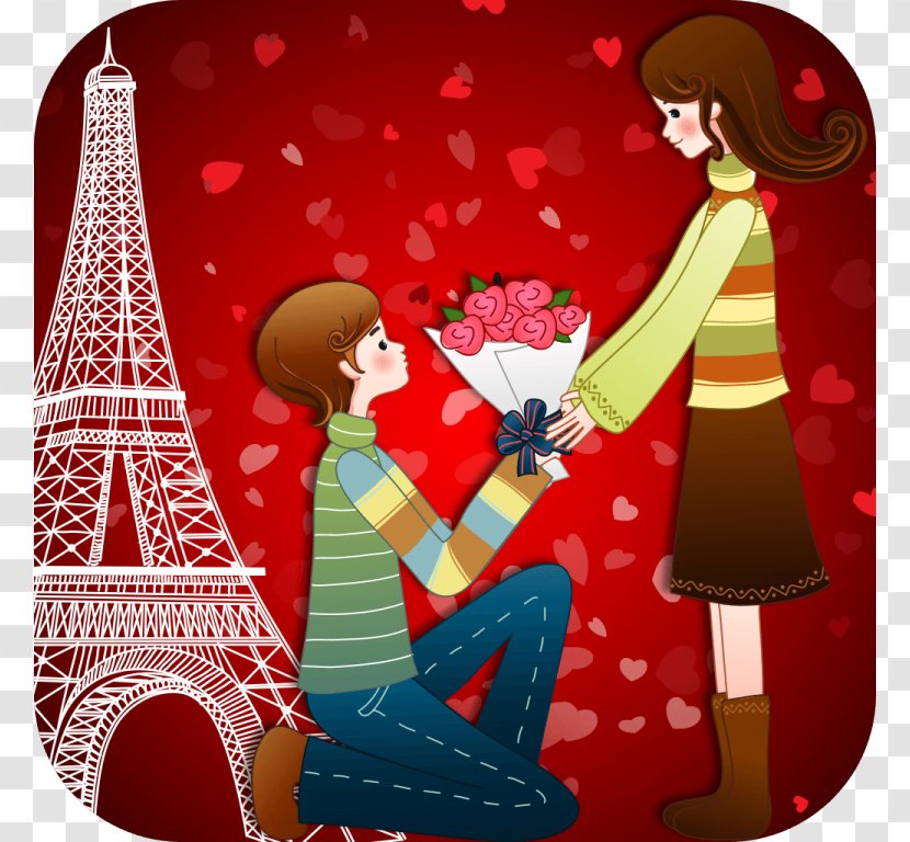 Valentine's Day Propose Greeting & Note Cards International Kissing Marriage Proposal Transparent PNG