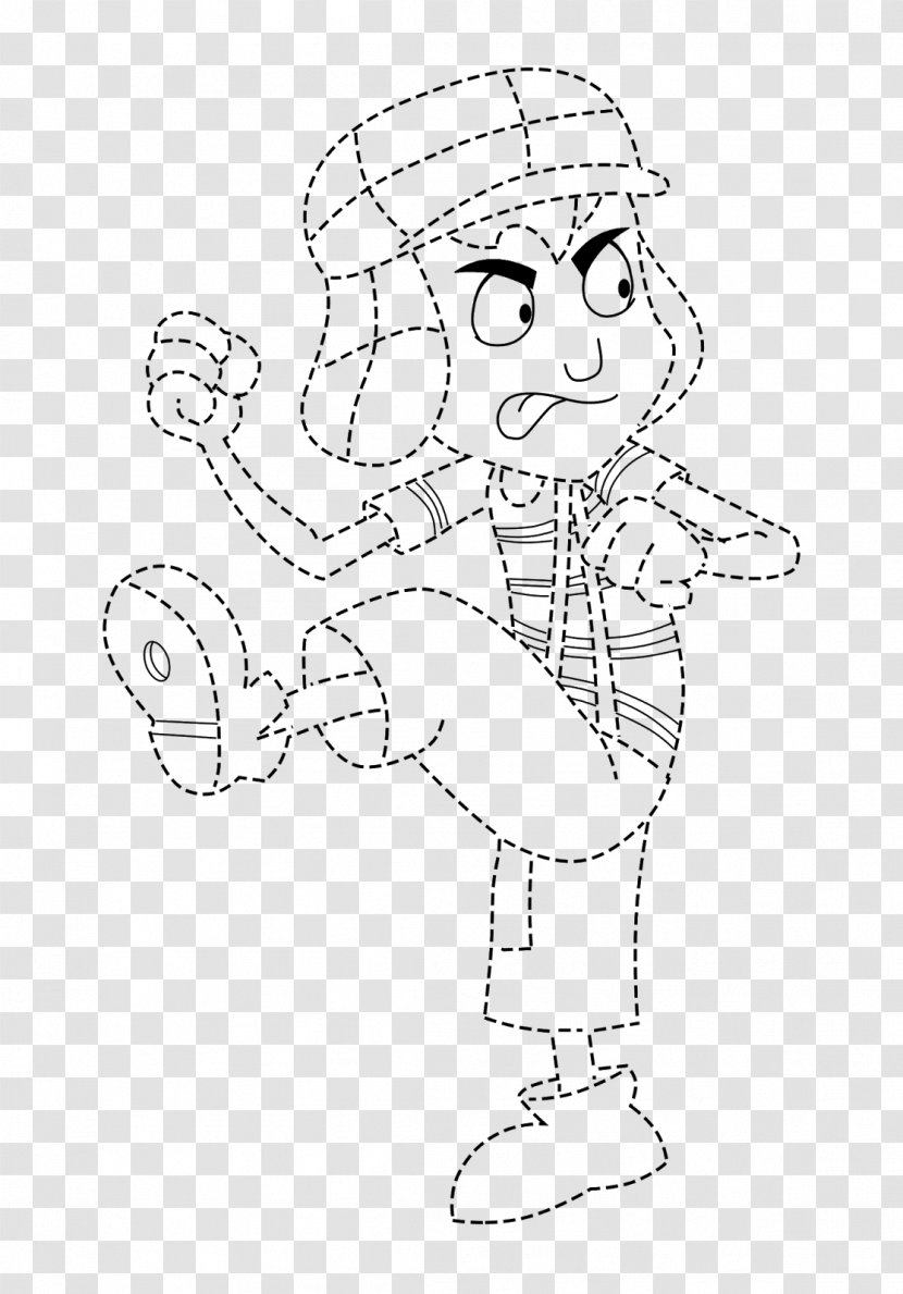 Microsoft Word Line Art Drawing Font - Cartoon - Chaves Transparent PNG