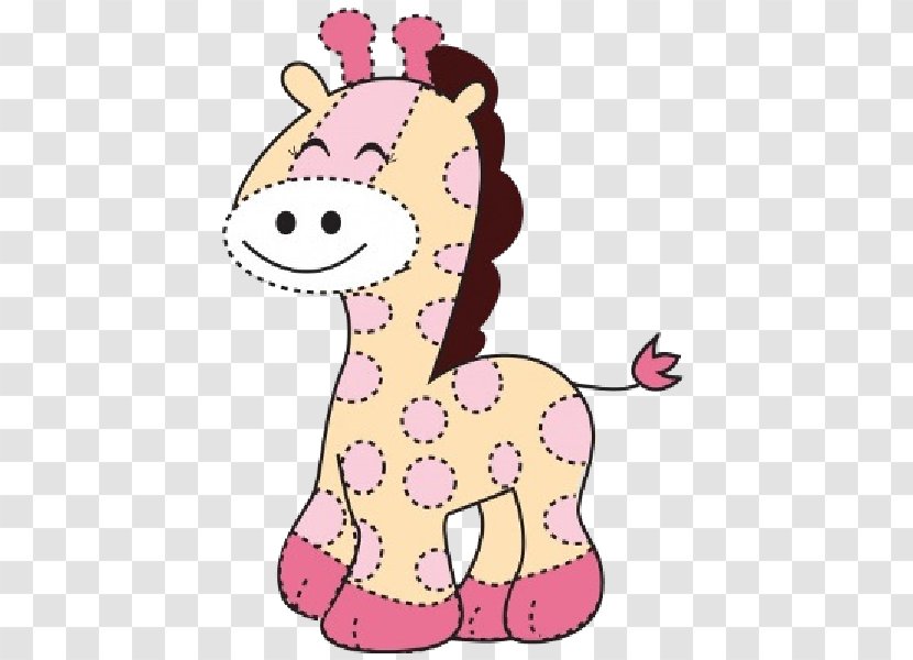 Baby Giraffes Free Clip Art - Cartoon - Pink Giraffe Cliparts Transparent PNG