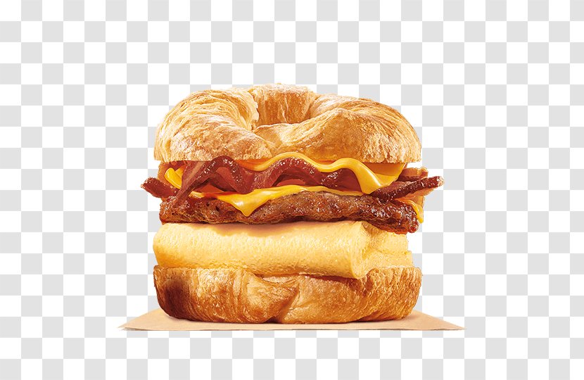 Croissant Bacon, Egg And Cheese Sandwich Ham Eggs Breakfast Transparent PNG