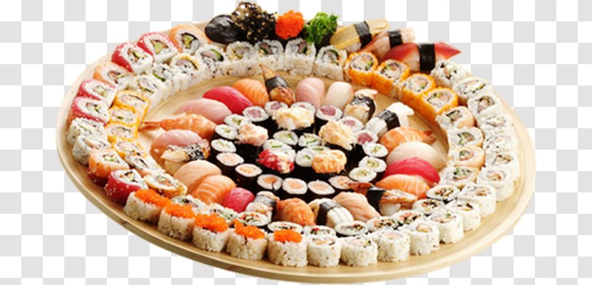 Sushi Asian Cuisine Dish Food Recipe - Drawing - Nourriture Transparent PNG