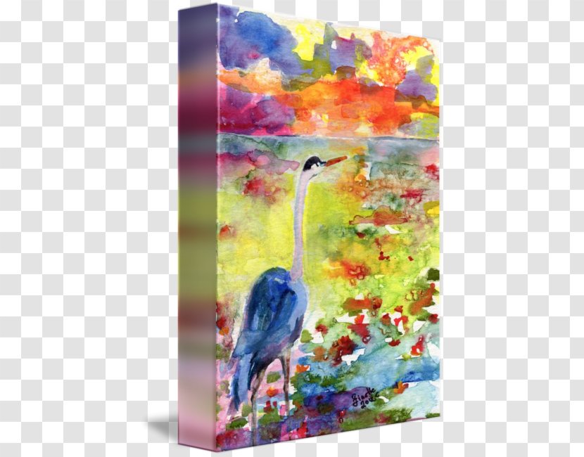 Watercolor Painting Acrylic Paint Heron - Beak - Dream Transparent PNG