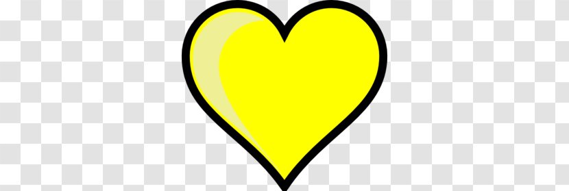 Heart Yellow Clip Art - Rhombus - Cliparts Transparent PNG