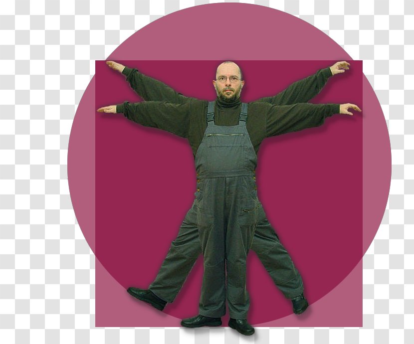 Vitruvian Man Proportion Information Symmetry - Costume - Mechanic Transparent PNG