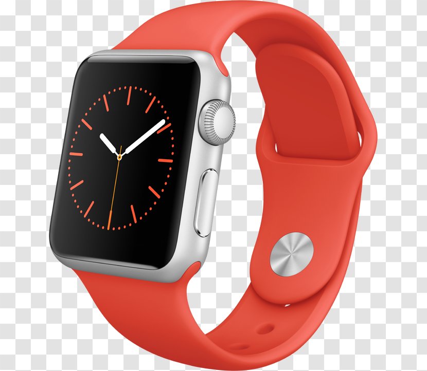 Apple Watch Series 2 Sport 1 Smartwatch - Orange Transparent PNG