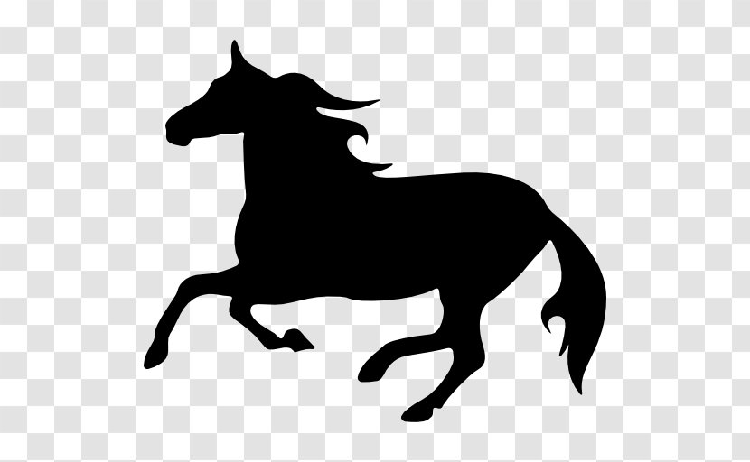 Horse Stencil Pony Equestrian Silhouette - Hound Transparent PNG