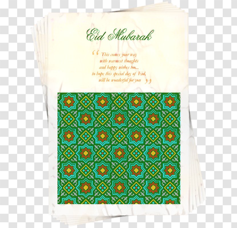 Eid Greeting Cards - Craft - Linens Textile Transparent PNG
