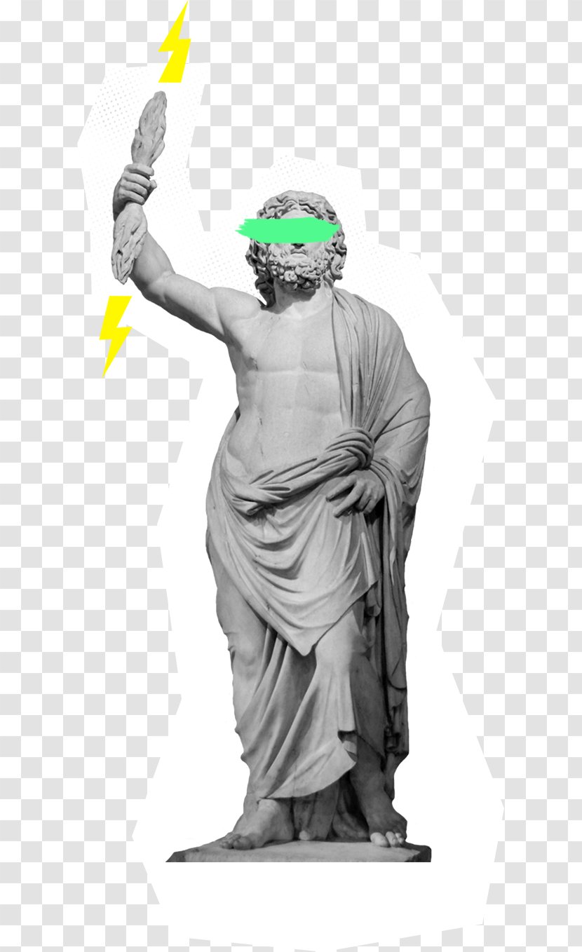 Statue Of Zeus At Olympia Ancient Greece Greek Mythology - Roman Sculpture - God Transparent PNG