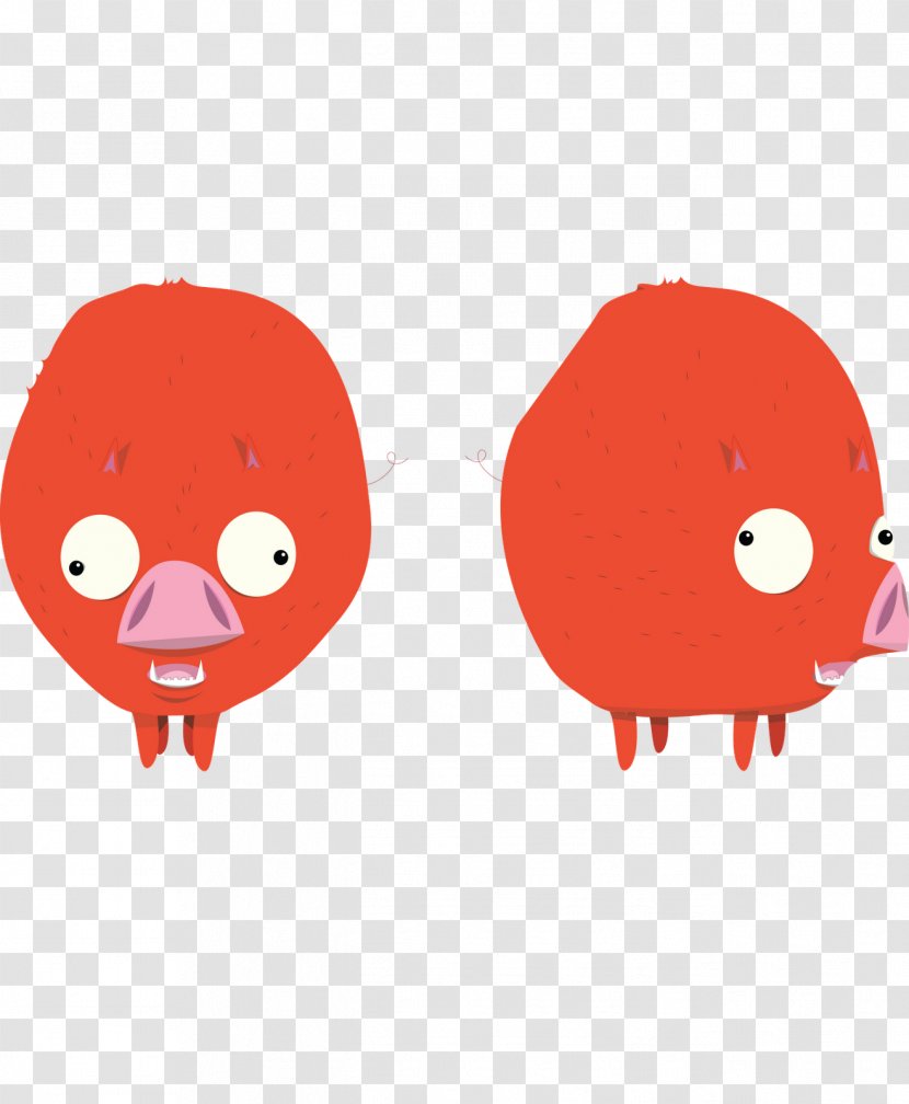 Character Nose Animal Clip Art - Pink Transparent PNG