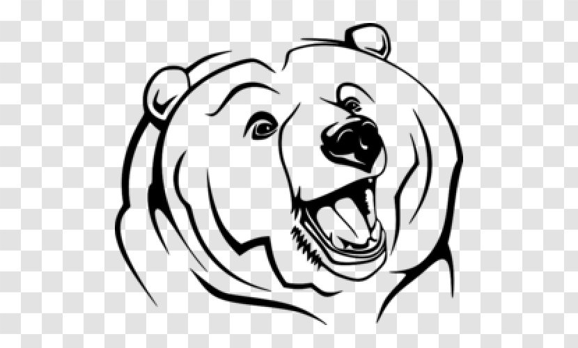 Grizzly Bear Polar Kodiak Clip Art - Flower Transparent PNG