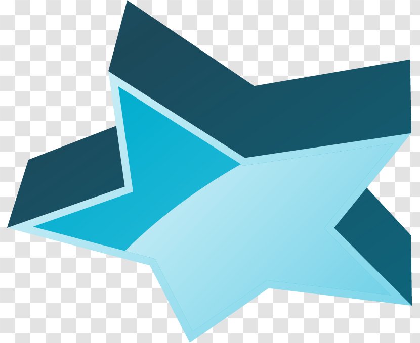 Blue Cartoon - Drawing - Star Transparent PNG
