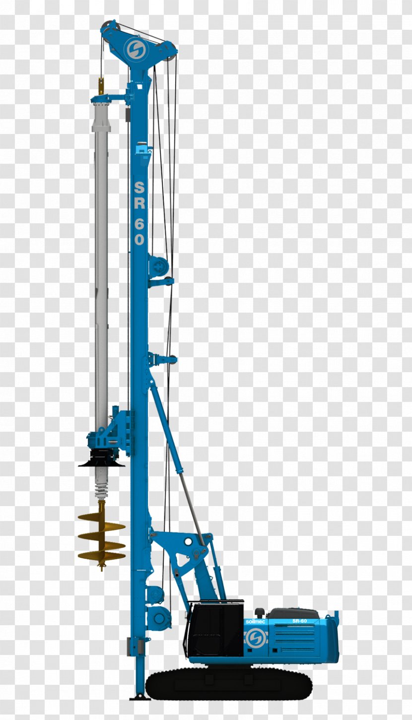 Soilmec Drilling Rig Deep Foundation Slurry Wall Augers - Concrete - Later Transparent PNG