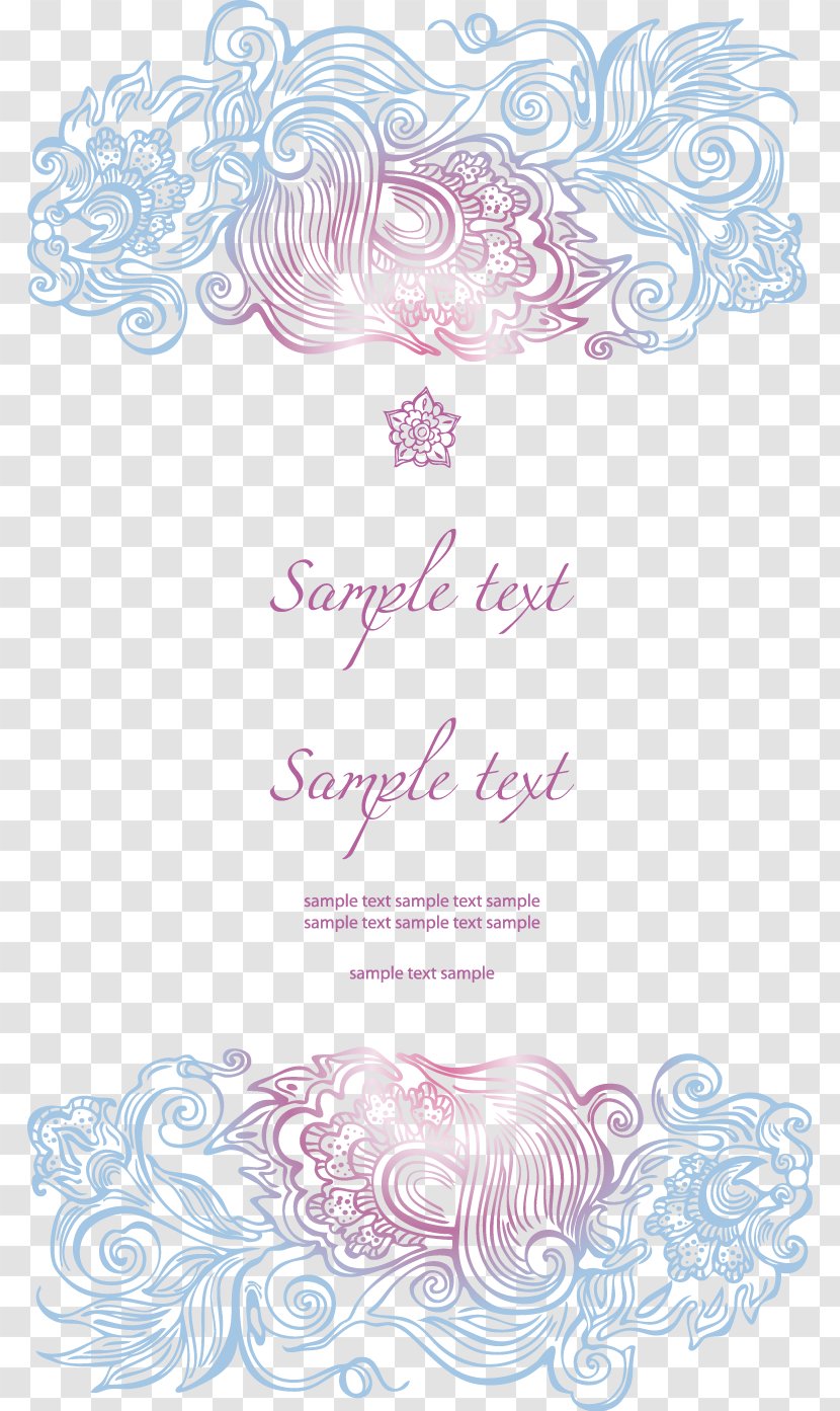 Wedding Invitation Greeting Card - Pink - Invitations Transparent PNG