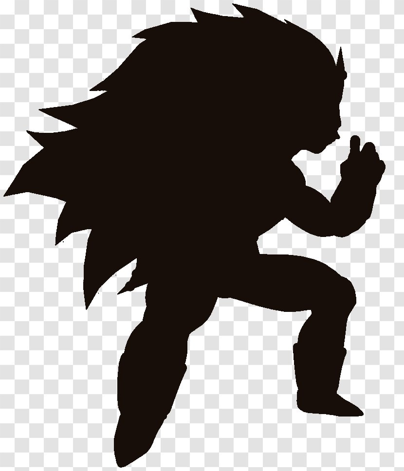 Vegeta Silhouette Gohan Majin Buu Character - Saiyan Transparent PNG