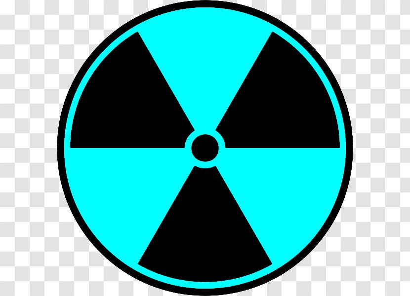 Radiation Symbol - Sticker - Electric Blue Transparent PNG
