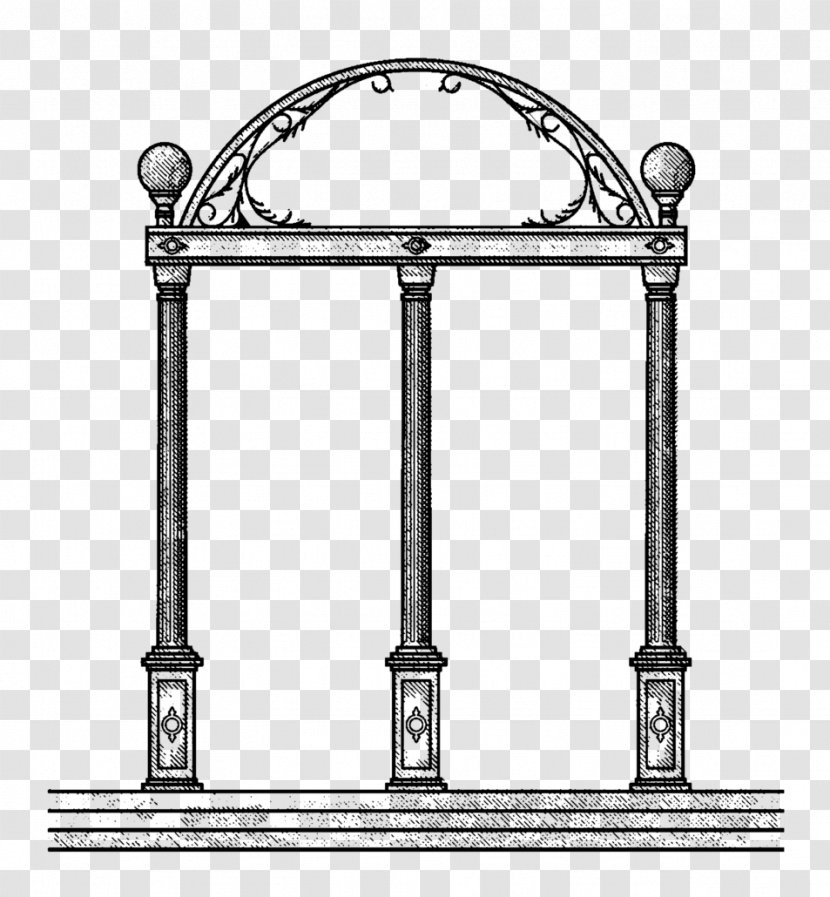 UGA Arch Drawing - Georgia - Alumni Transparent PNG