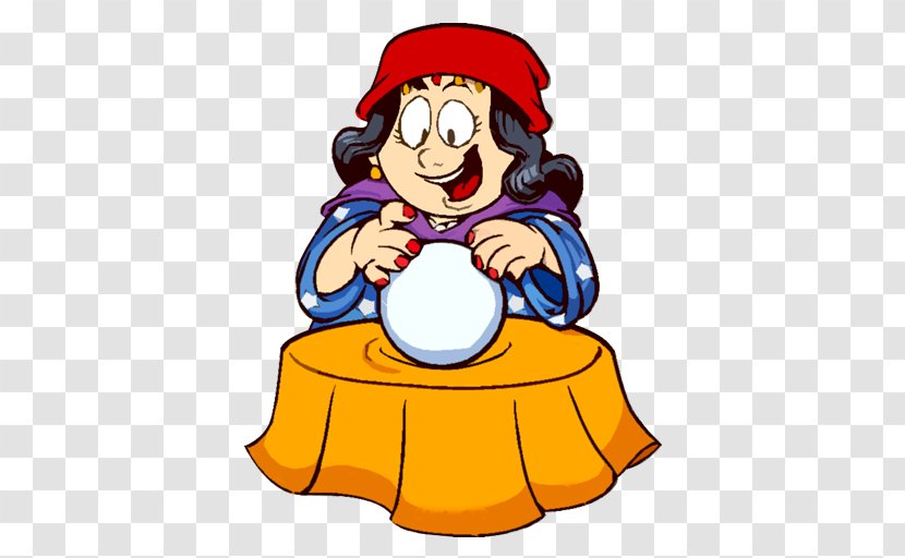 Crystal Ball Cartoon - Fictional Character - Fortune Teller Transparent PNG